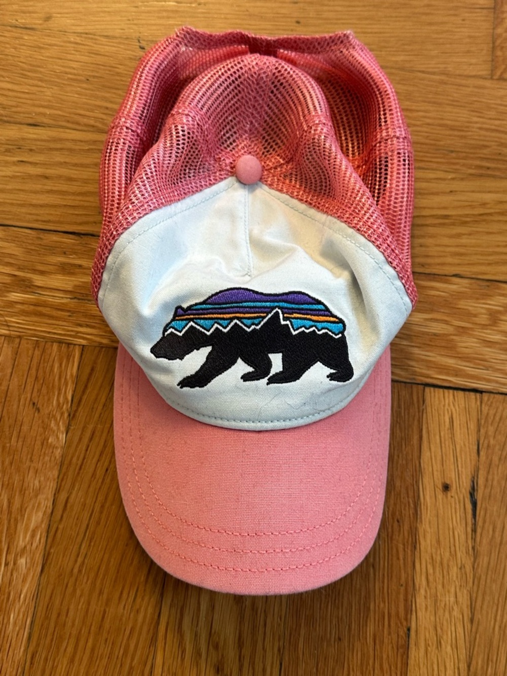 Patagonia The Fitz Roy Bear Layback Trucker Hat Womens Snapback Organic Cotton